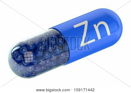 Pills With Zinc Zn Element
