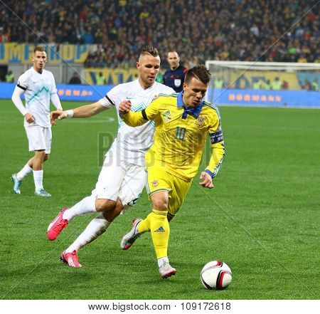 Uefa Euro 2016 Play-off Game Ukraine Vs Slovenia