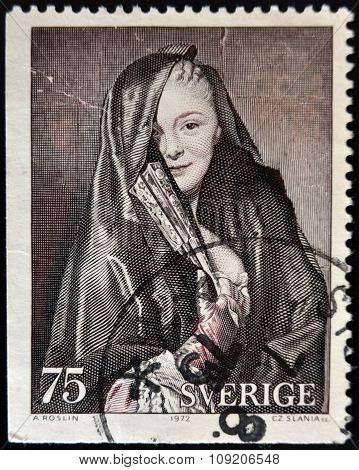 SWEDEN - CIRCA 1972: A stamp printed in Sweden shows 