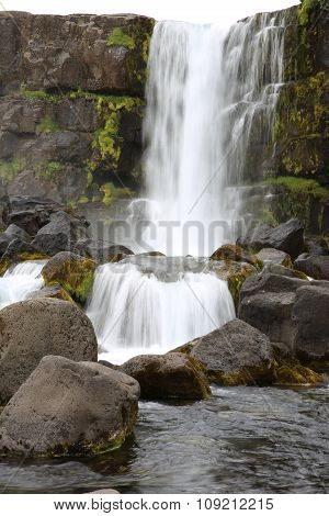 Oxararfoss Waterfall