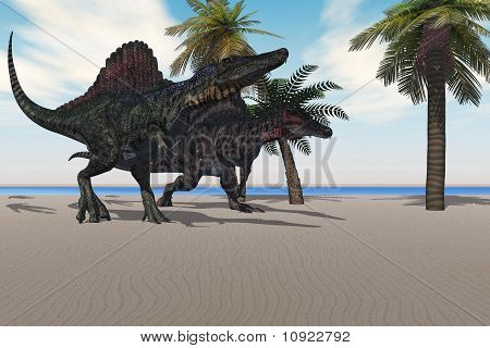 Spinosaurus chůze