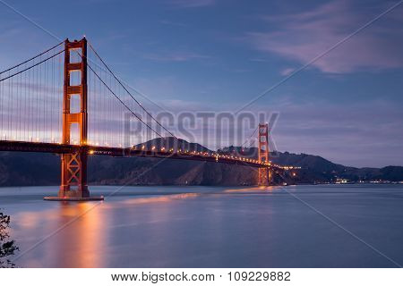 Golden-Gate Bridge at Dusk, San Francisco, California