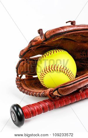 yellow ball for softball match