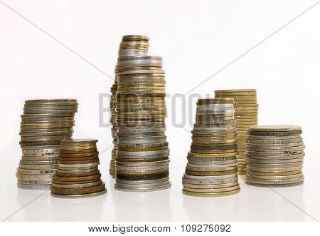 Pile of coins
