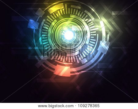 Abstract Varicolored Vector Hi Speed Internet Technology Background