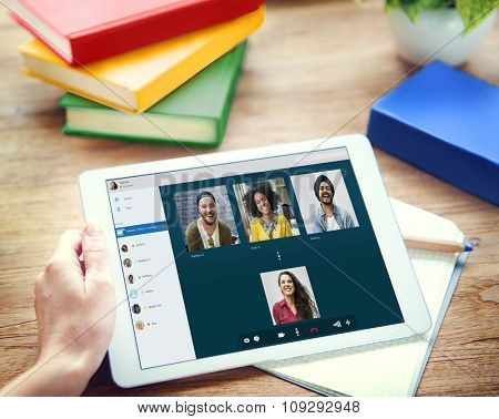 Video Call Facetime Chatting Communication Concept