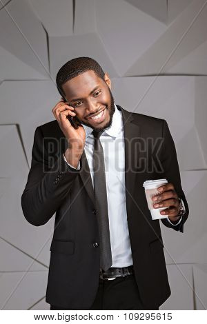 Concept for afro american businessman