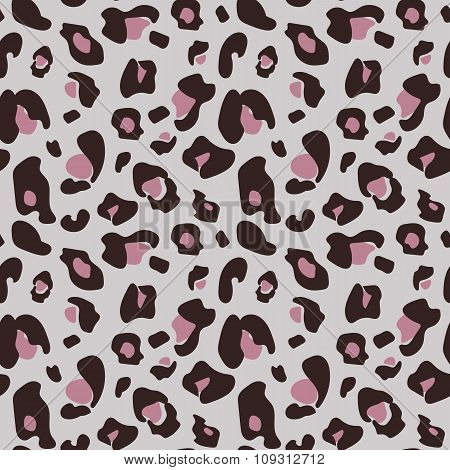 Muted Seamless Leopard Pattern In Shades Of Muted Pink