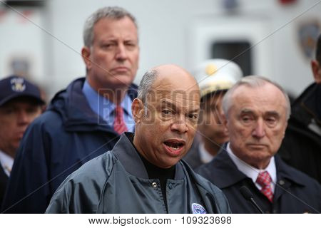 Homeland security chief Johnson