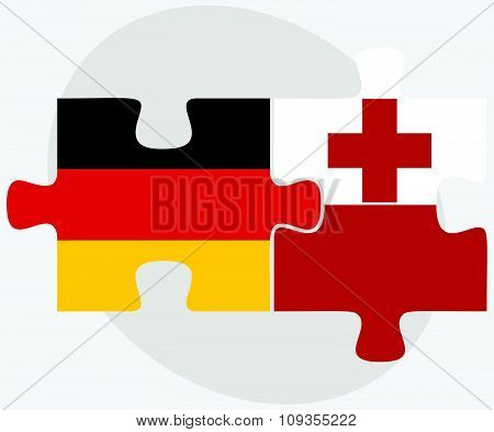 Germany And Tonga Flags