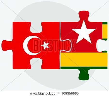 Turkey And Togo Flags
