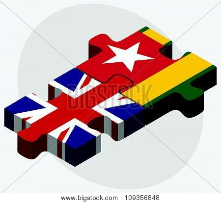 Switzerland And Togo Flags