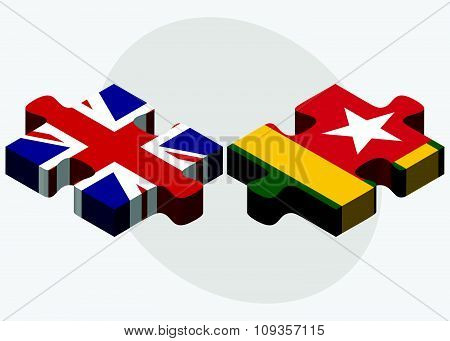 Switzerland And Togo Flags
