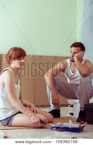 Couple Is Tired