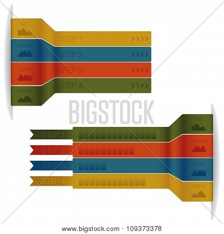 infographics stripes