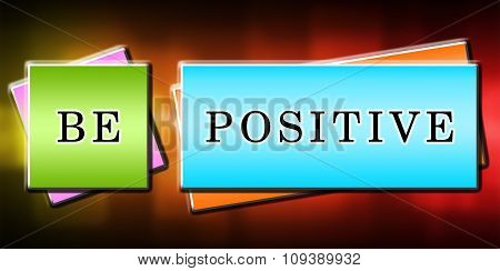 Be Composed, quote on colorful Background