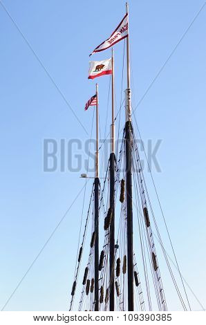 Sailing ship in Long beach Los Angeles