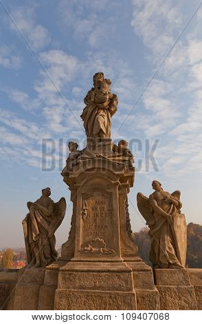 Statue Of Saint Joseph In Kutna Hora, Czech Republic