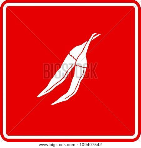 rat's tail chili peppers sign