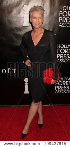 LOS ANGELES - AUG 13:  Jamie Lee Curtis at the HFPA Hosts Annual Grants Banquet - Arrivals at the Beverly Wilshire Hotel on August 13, 2015 in Beverly Hills, CA