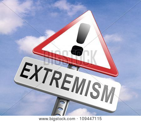 stop extremism political and religion extreme left and right jew catholic and muslim stop terrorism no discrimination