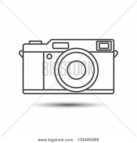 Retro vintage camera icon