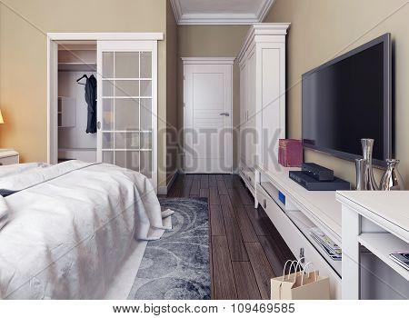 Bedroom In Neoclassicism Style