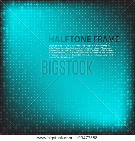 Set Of Modern Flat Halftone Backgrounds, Vector Illustration