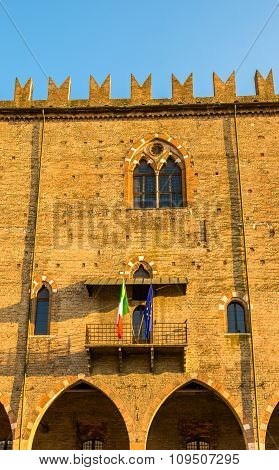 Facade Of The Palazzo Ducale In Mantua - Italy