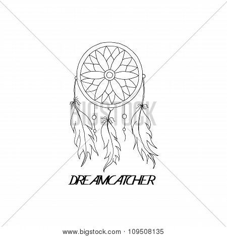 hand to draw a Dreamcatcher