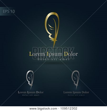 Design Element With Feather