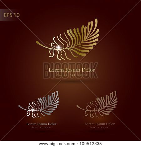 Design Element With Feather