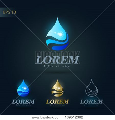 Design Element With A Drop