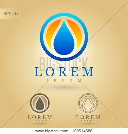 Design Element With A Drop