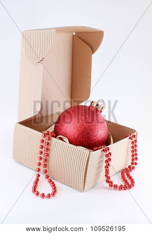 Christmas tree ball in ? box