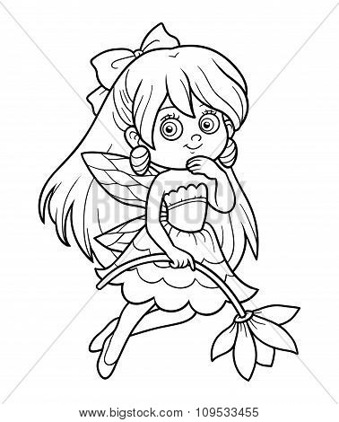 Coloring Book For Children: Little Fairy