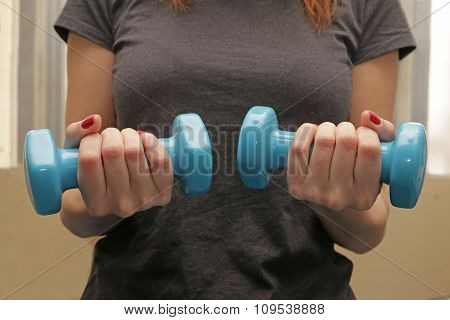 lady doing fitness workout