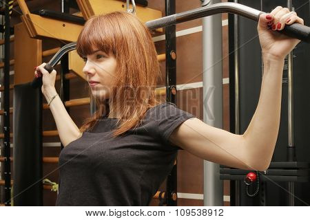 young woman at the gym