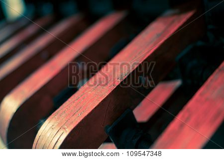 Red Machinery Close
