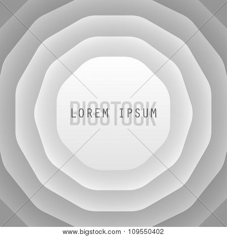 Multiple layers of polygons. Vector