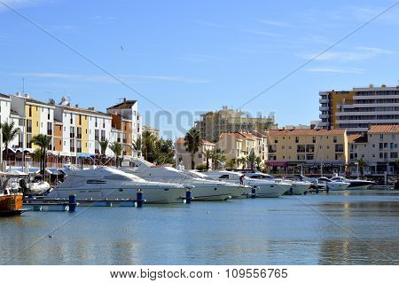 Luxury yachts in Vilamoura Marina