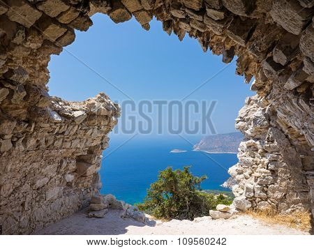 Monolithos Castle Ruins