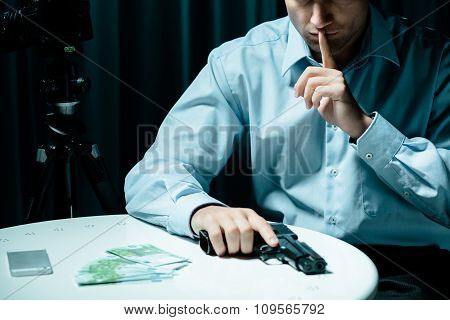Hitman With Gun And Money