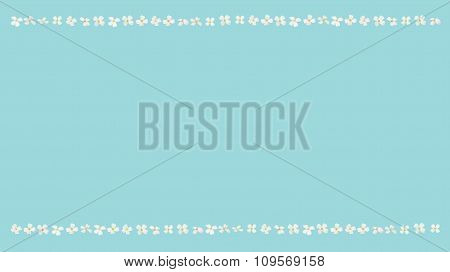 Flower margin design element