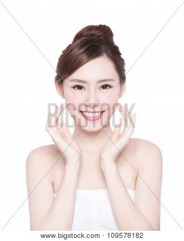 Beautiful Skin Care Woman Face