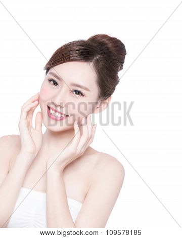 Beautiful Skin Care Woman Face