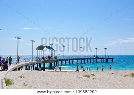 Jurien Bay: Curved Jetty and Beach Recreation