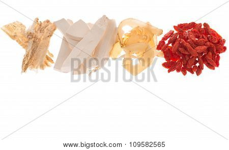 Different Kind Of Chinese Herbal Medicine For Soup Food