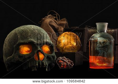 Set for divination, fortune-telling witch