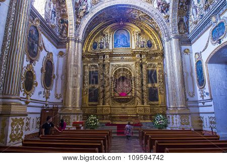 The Church Of Santo Domingo De Guzman In Oaxaca Mexico